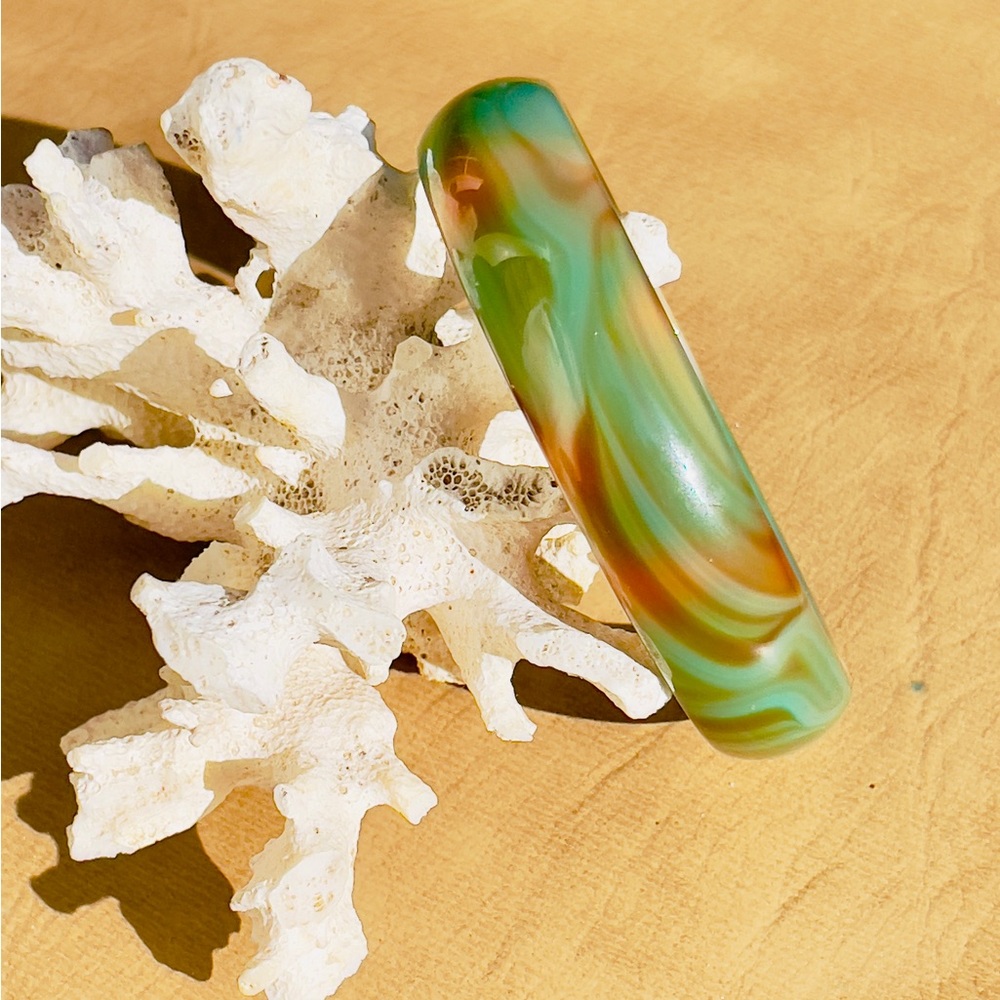 Banded Agate Natural Stone Bangle